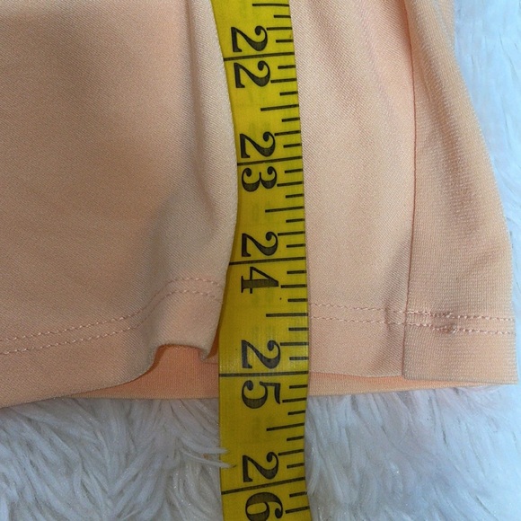 Calvin Klein Gathered at one side Peach Top Sz M - Picture 6 of 9